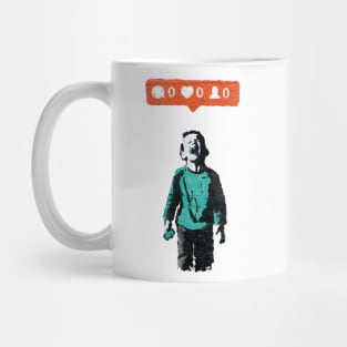 BANKSY Crying Boy Nobody Loves You Mug